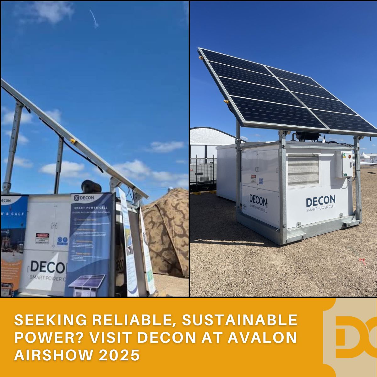 Seeking Reliable, Sustainable Power? Visit Decon at Avalon Air Show 2025