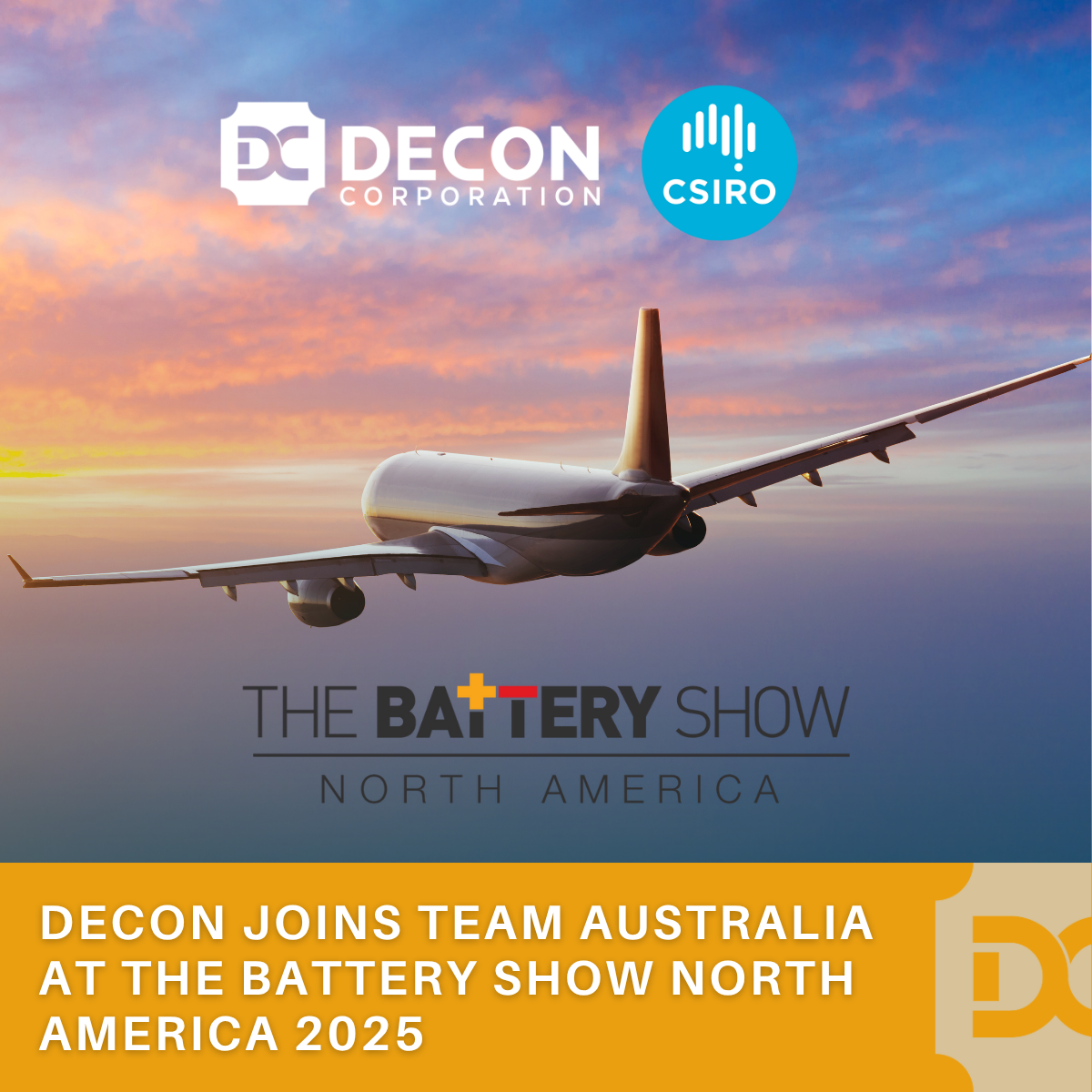 Decon Joins Team Australia at The Battery Show North America 2025