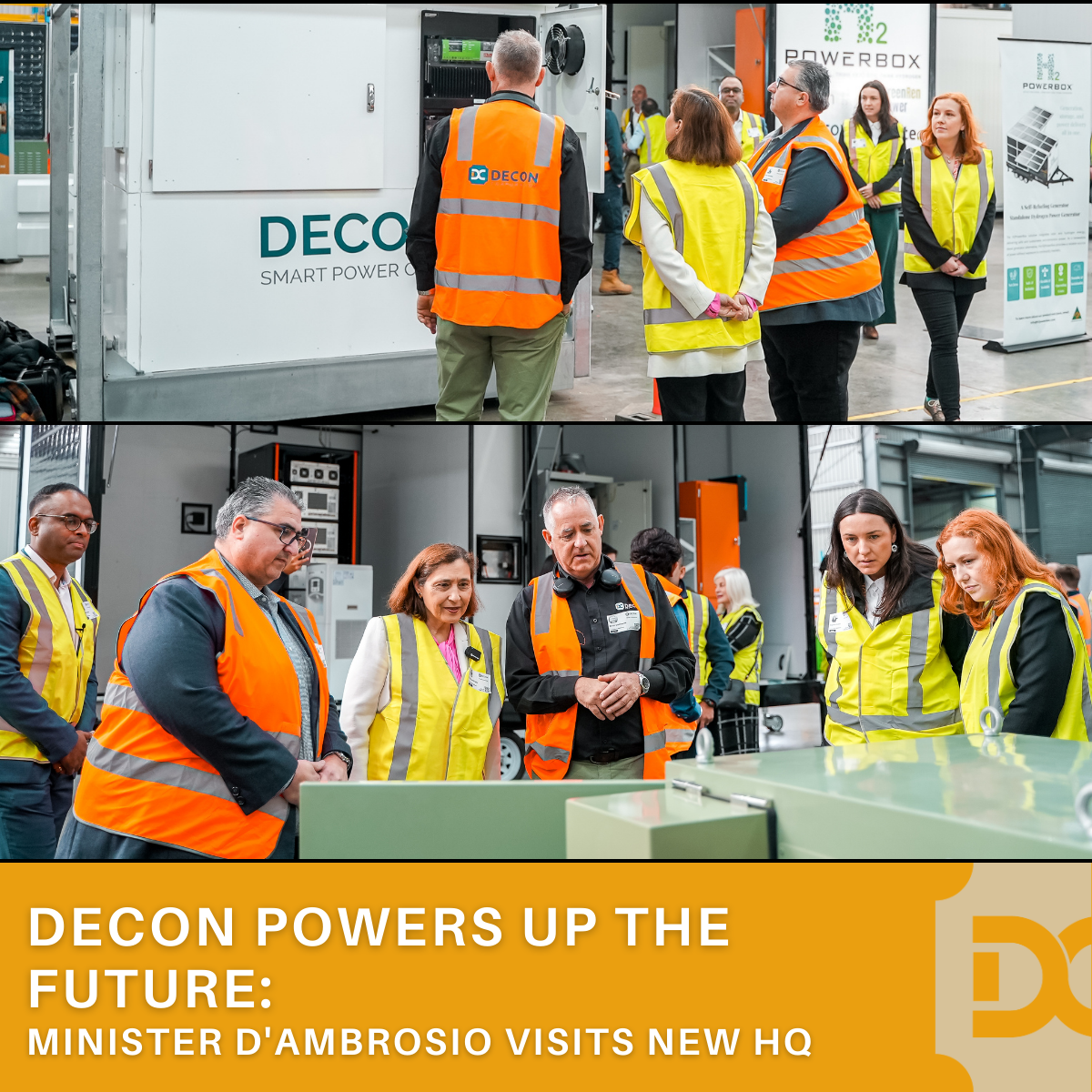 Clean Energy on Display: Decon Welcomes Minister for Exclusive Tour