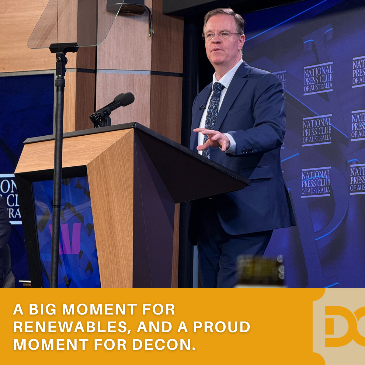 A big moment for renewables, and a proud moment for Decon