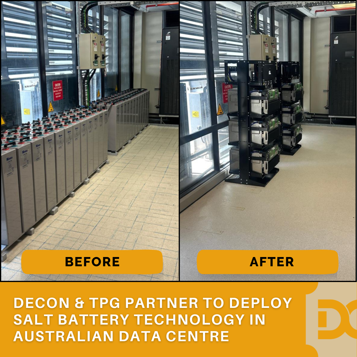 Decon & TPG Partner to Deploy Salt Battery Technology in Australian Data Centre