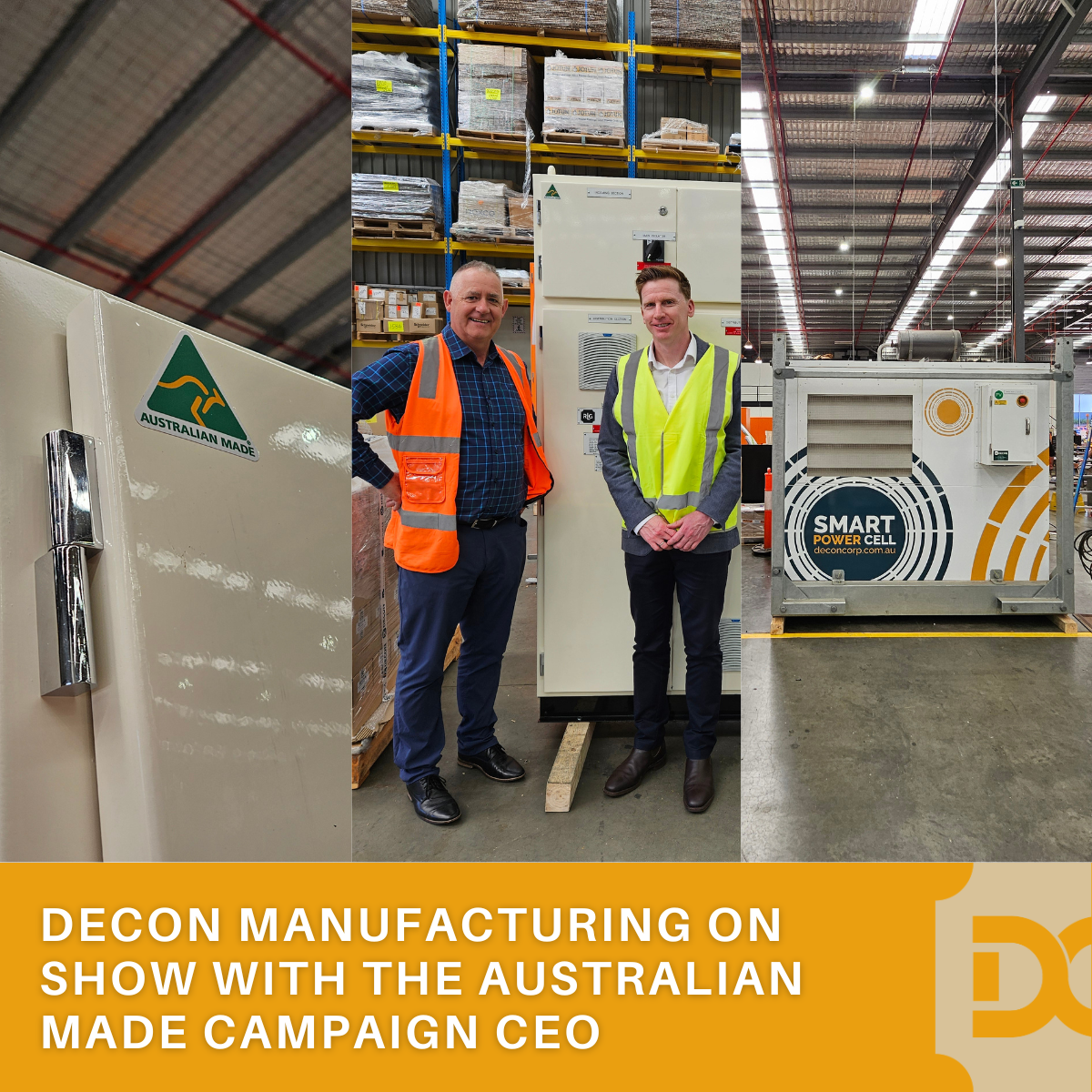 Decon Manufacturing on Show with Australian Made Campaign CEO